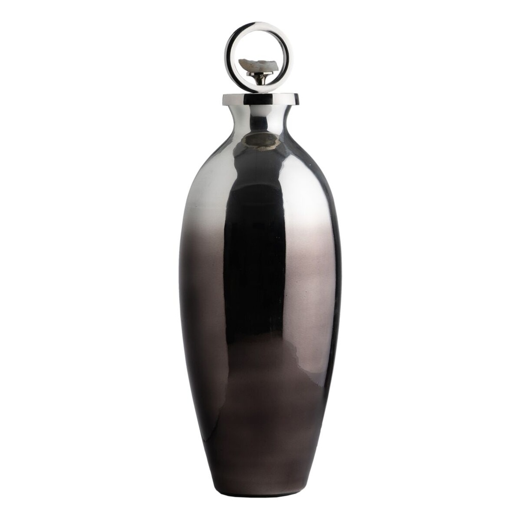Decorative bottle Silver 18 x 18 x 53 cm Decorative