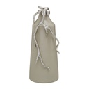 Decorative bottle Beige Silver 15 x 11 x 37 cm Decorative
