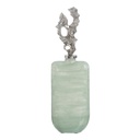 Decorative bottle Green Silver 16 x 9 x 54 cm Decorative