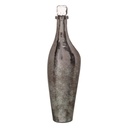 Decorative bottle Silver 15 x 13 x 54 cm Decorative