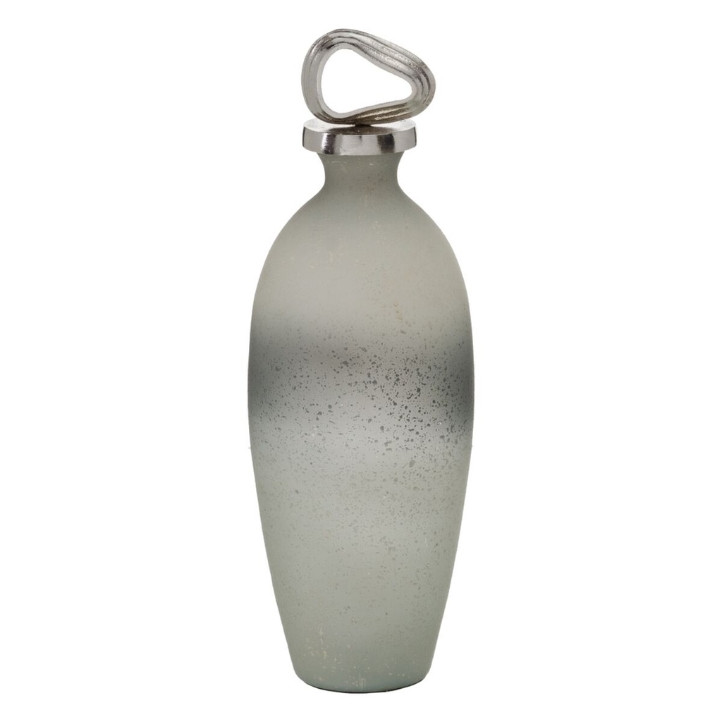 Bottle Grey Silver 15 x 15 x 46 cm Decorative