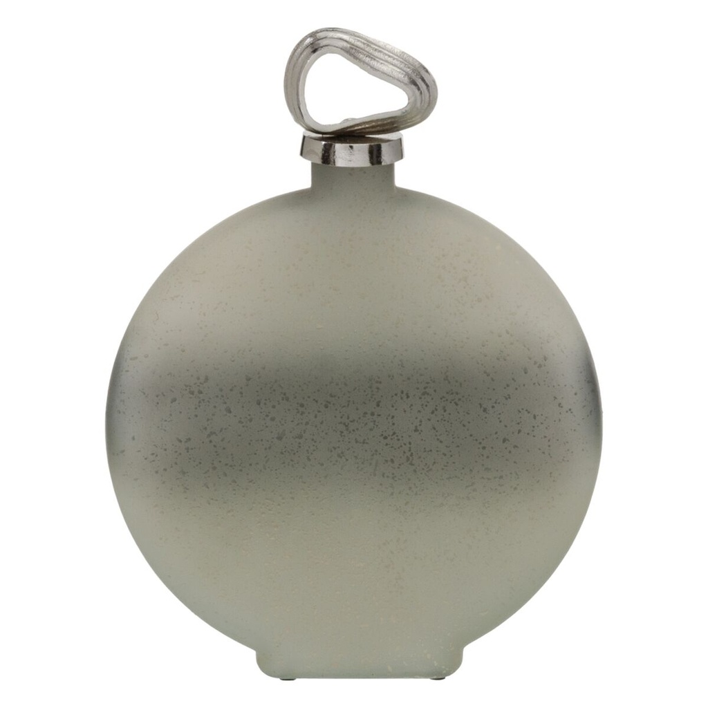Bottle Grey Silver 30 x 7 x 39 cm Decorative