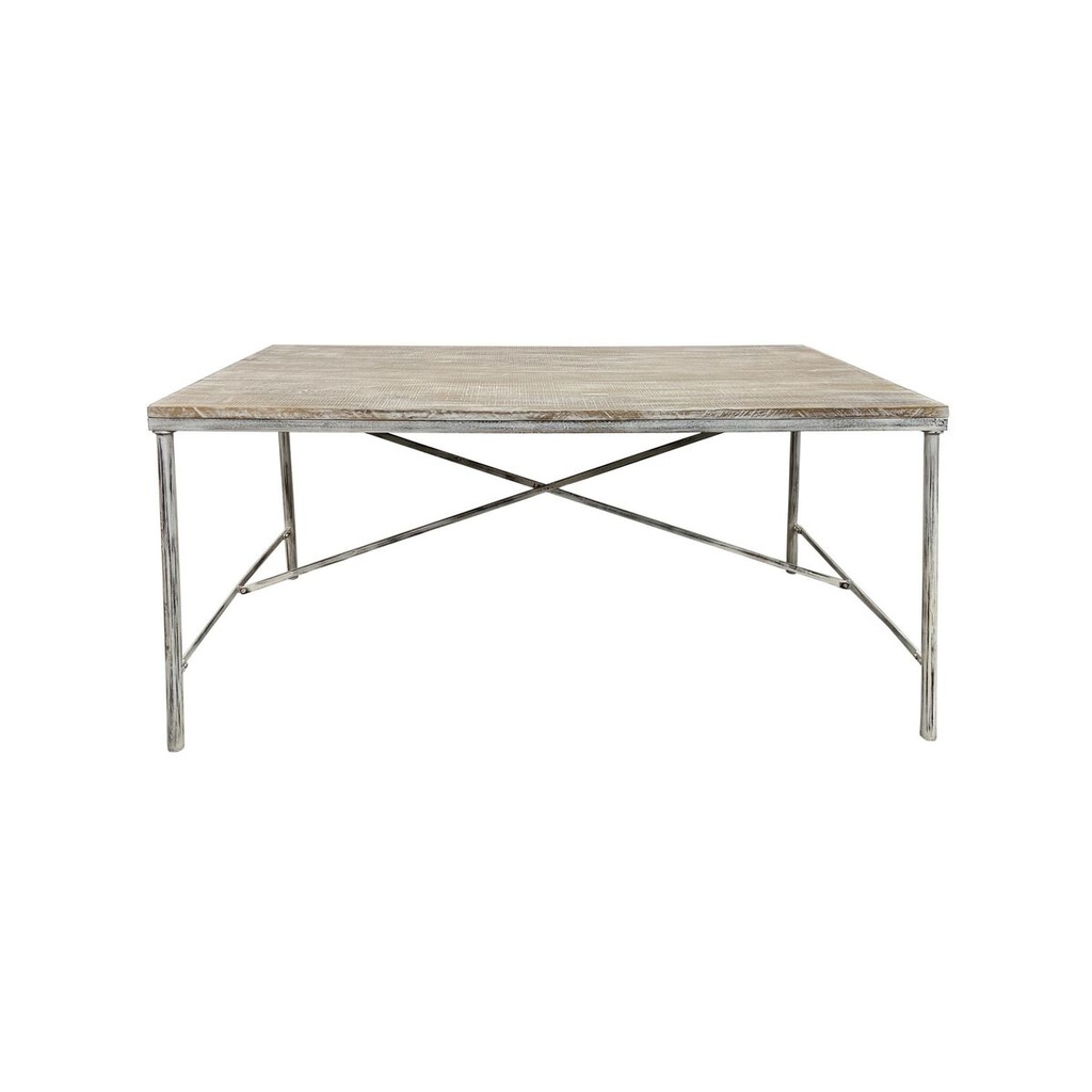 Dining Table Home ESPRIT White Iron Mango wood 160 X 90 X 80 cm