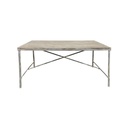 Mesa de Comedor Home ESPRIT Blanco Hierro Madera de mango 160 X 90 X 80 cm