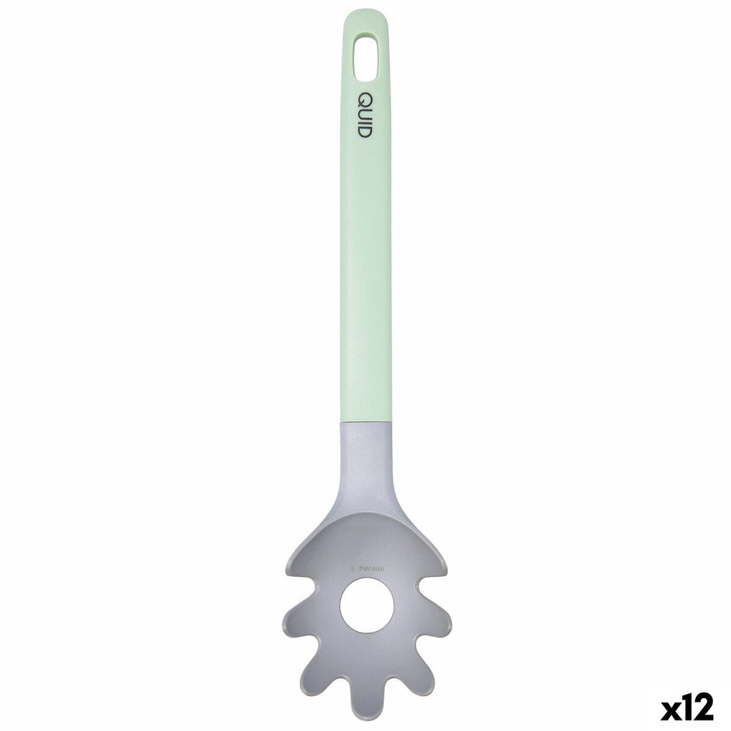 Cuchara para Servir Pasta Quid Ozon Verde Plástico 32 cm (12 Unidades)