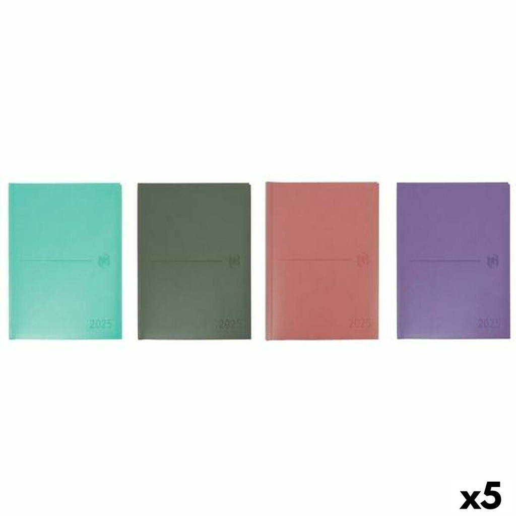 Agenda Oxford MODERN A5 15 x 21 cm 2025 (5 Unidades)