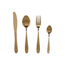 Cutlery Home ESPRIT Golden Stainless steel 2 x 0,4 x 22,5 cm 16 Pieces
