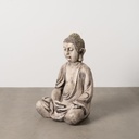 Decorative Figure Beige Grey Buddha 54 x 45 x 80 cm