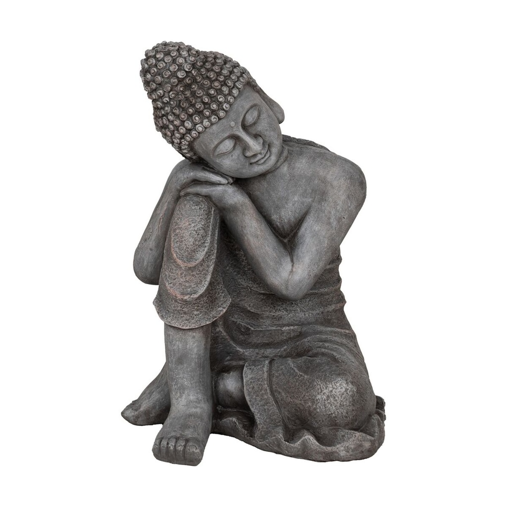 Figura Decorativa Gris Buda 35 x 35 x 54 cm
