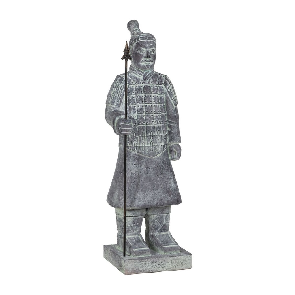 Decorative Figure Grey Warrior 38,5 x 34 x 122 cm