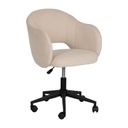 Office Chair Black Cream 56 x 56 x 85 cm