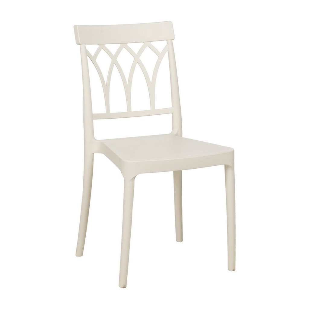 Dining Chair White polypropylene 42 x 54 x 83 cm