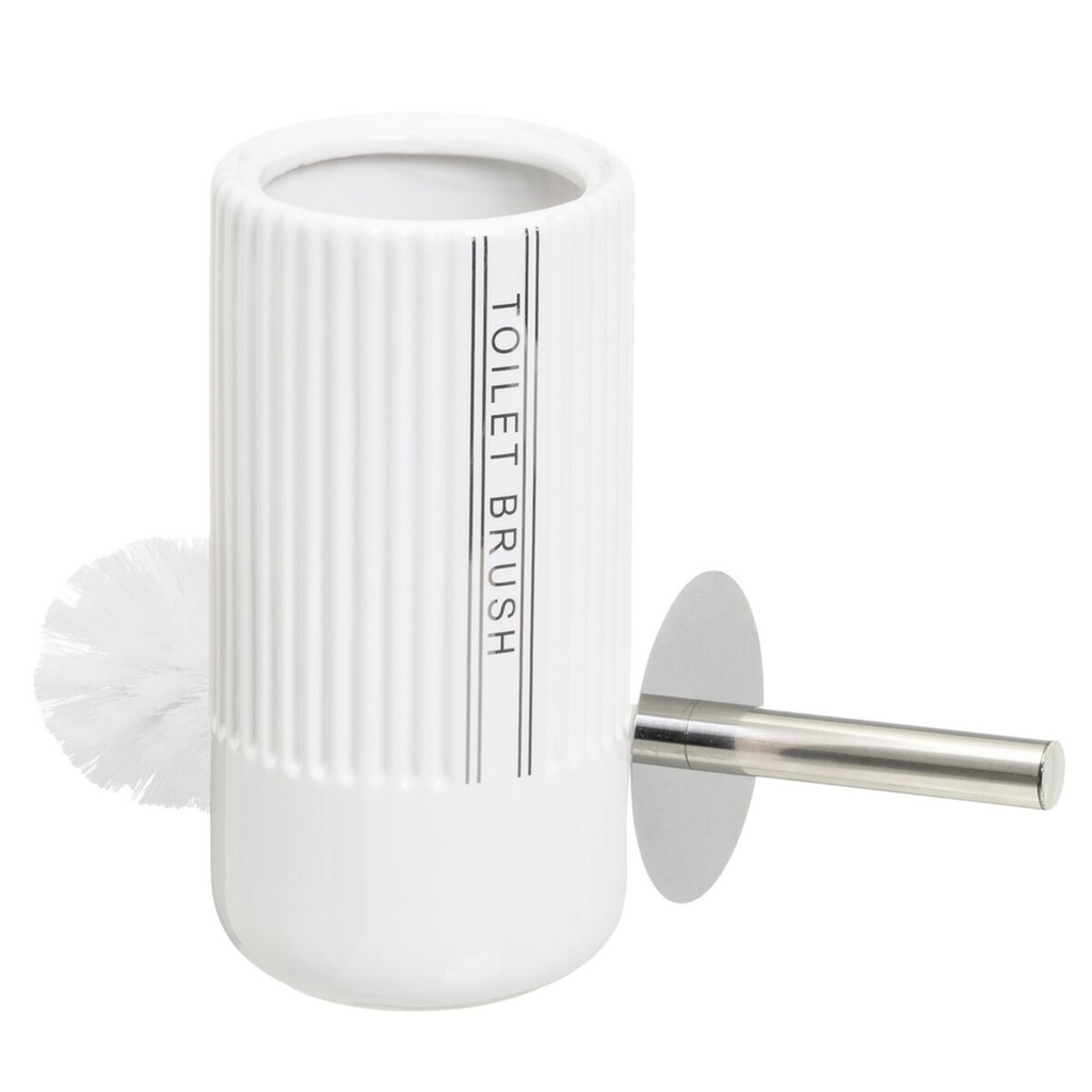 Toilet Brush White Ceramic 11 x 11 x 32 cm