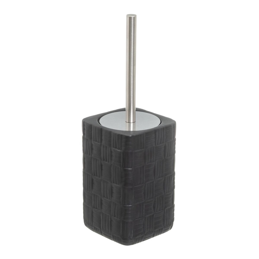 Toilet Brush Black Ceramic 11 x 11 x 33 cm