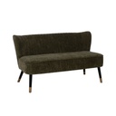 Sofa Black Green Golden 134 x 74 x 70 cm