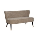 Sofa Black Beige Golden 134 x 74 x 70 cm