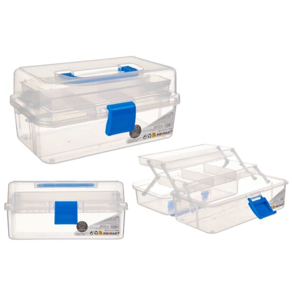 Multi-use Box Pincello Transparent Metal