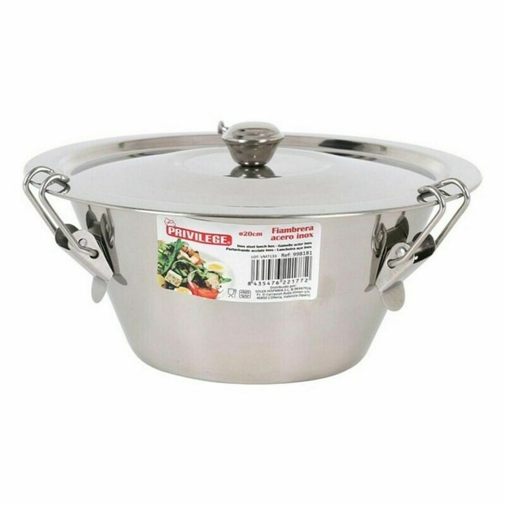 Fiambrera Privilege Multicolor Acero Inoxidable 12 Unidades