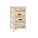 Chest of drawers Rattan Natural 40 x 73 x 29 cm 4 drawers