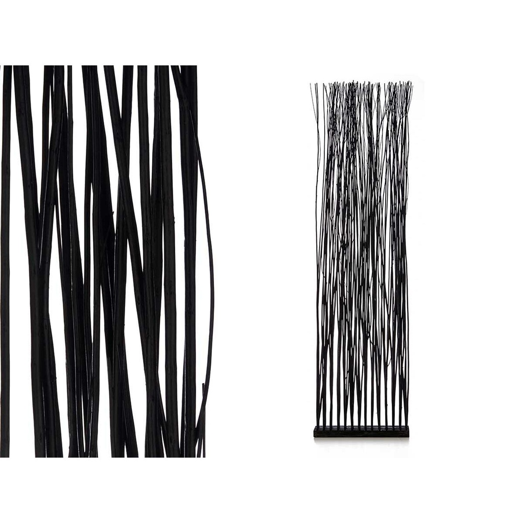 Folding screen Varas Black Willow wood 50 x 185 x 12 cm