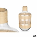 Decorative bottle Gift Decor SG-30553 Transparent Natural 18 x 34 x 18 cm (4 Units)