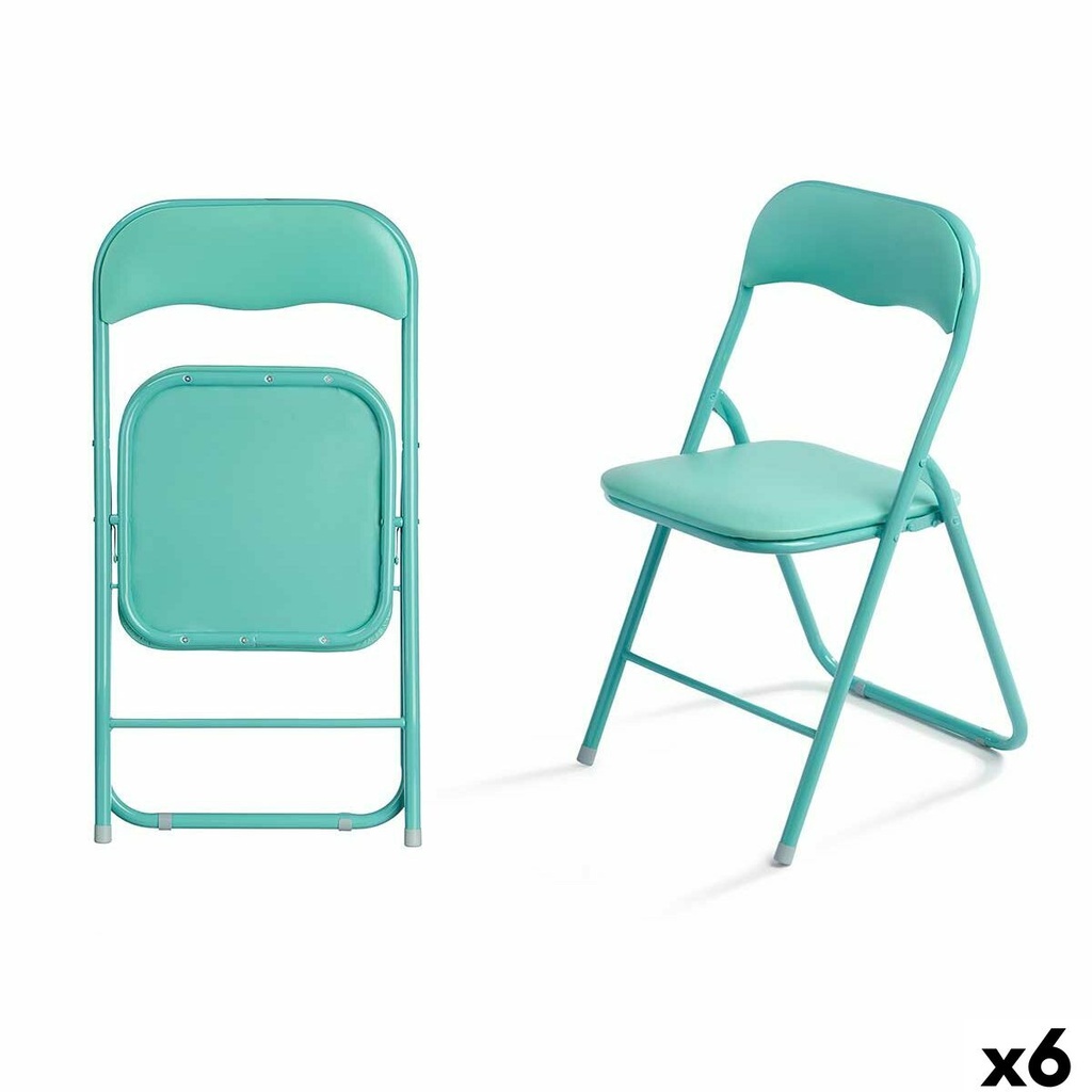 Folding Chair 10924 Green 43 x 46 x 78 cm 88 x 6,5 x 45 cm (6 Units)
