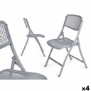 Folding Chair ZJ-Y59GR Grey 59 x 50 x 82 cm 108 x 13,5 x 50 cm (4 Units)