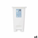 Pedal bin ABK-142 2 White Plastic 25 L (6 Units)