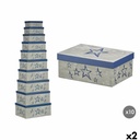 Decorative box Pincello 66 Blue Cardboard (2 Units)
