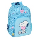 School Bag Snoopy Love Blue 30 x 46 x 14 cm
