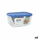 Fiambrera Inde Frigo Rectangular 16,5 x 11,7 x 7,4 cm (6 Unidades)