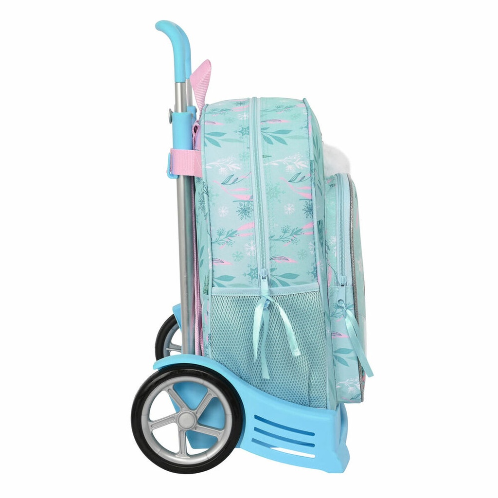 Mochila Escolar Frozen One heart Verde Turquesa 33 x 42 x 14 cm