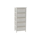 Cajonera DKD Home Decor Blanco Bambú Madera de Paulonia 42 x 32 x 98 cm