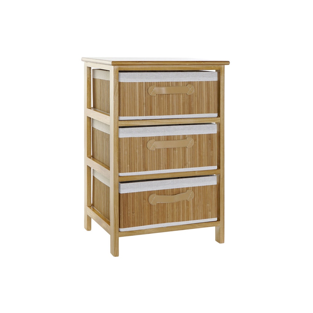 Chest of drawers DKD Home Decor Natural Bamboo Paolownia wood 42 x 32 x 63 cm