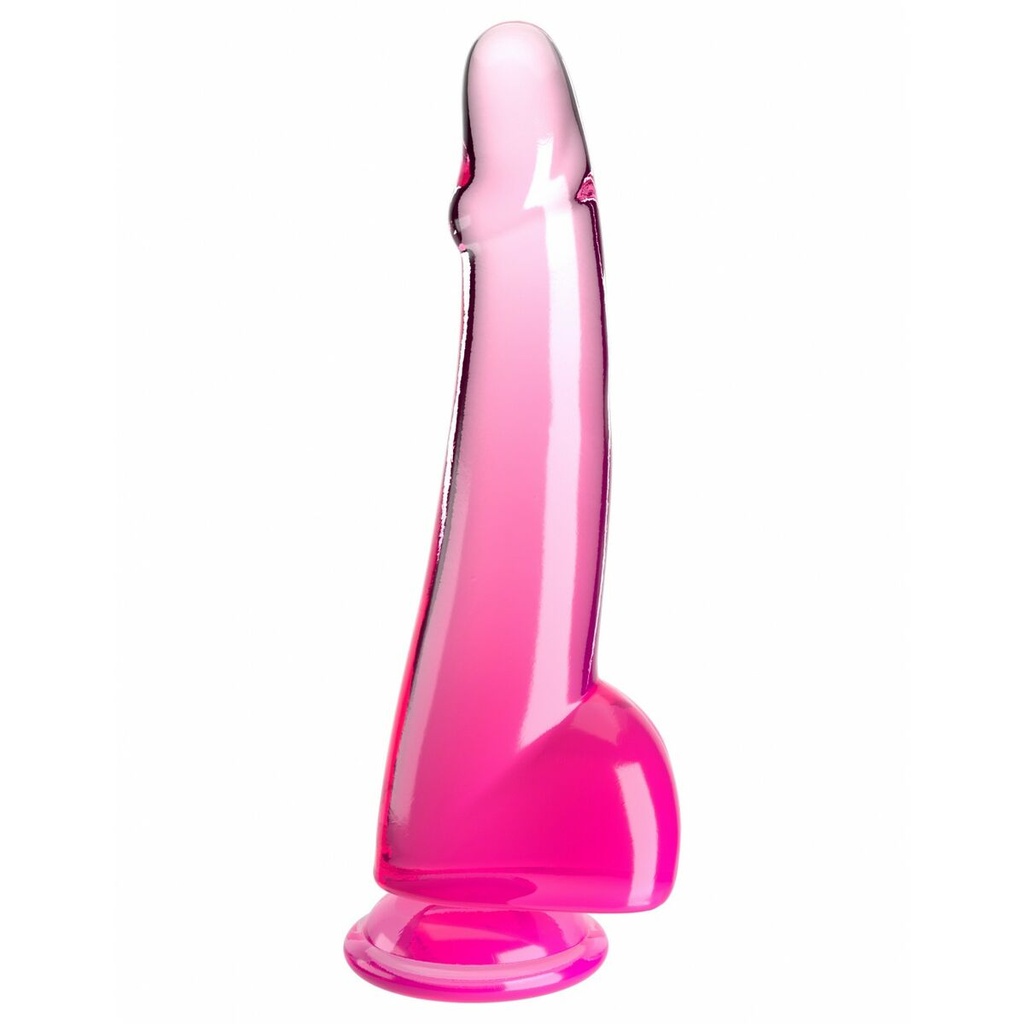 Consolador Realista Pipedream King Cock Clear TPE Rosa