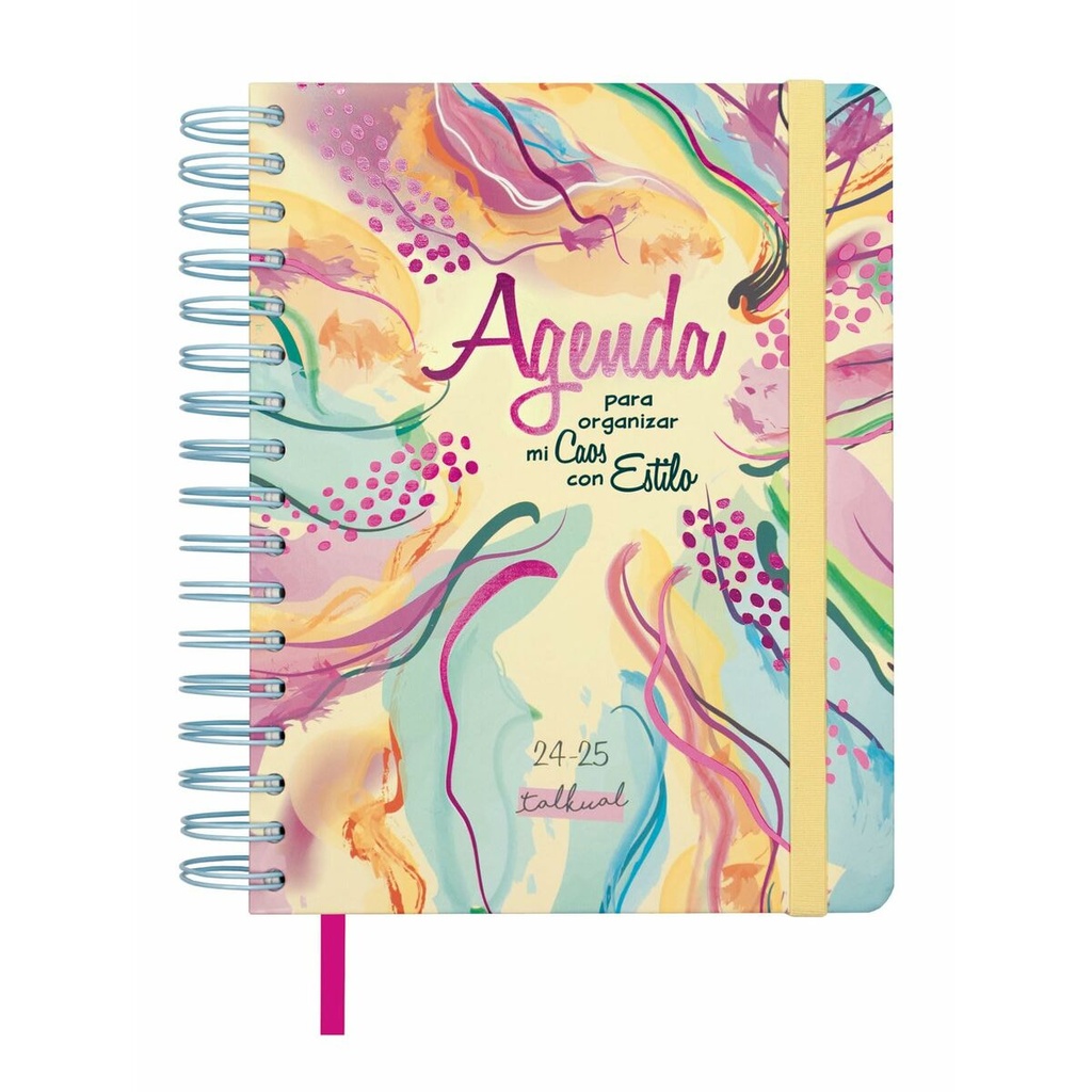 Diary Finocam Talkual Style Multicolour A5 15,5 x 21,7 cm 2024-2025