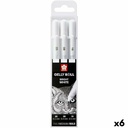 Set of Biros Talens GELLY  White (6 Units)
