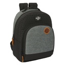 School Bag BlackFit8 Old school Black Grey 32 x 42 x 15 cm