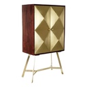 Aparador DKD Home Decor Dorado Marrón oscuro Acacia Madera de mango 84 x 43 x 156,5 cm