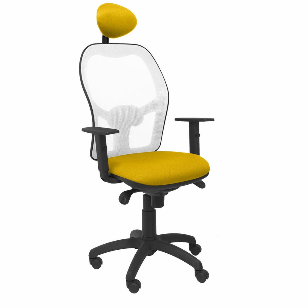 Office Chair with Headrest Jorquera  Piqueras y Crespo ALI100C Yellow
