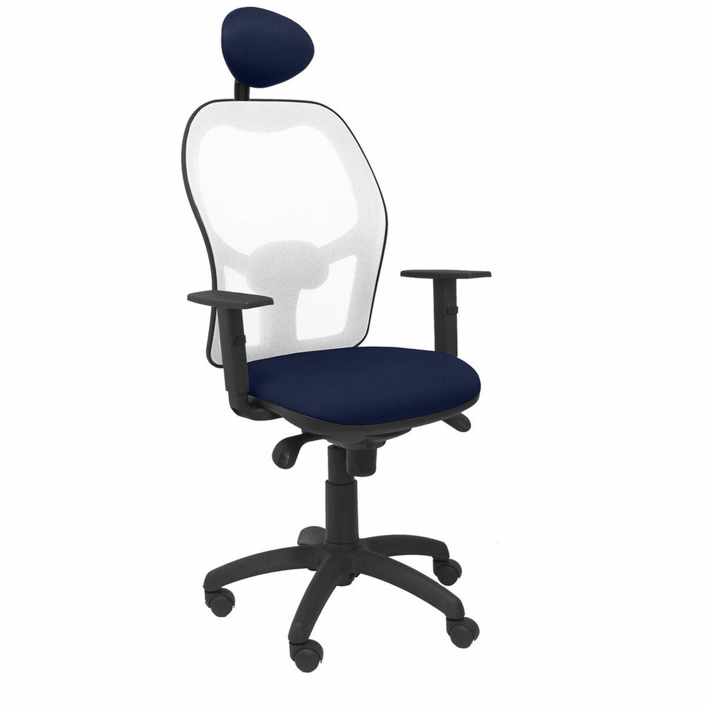 Office Chair with Headrest Jorquera  Piqueras y Crespo ALI200C Blue Navy Blue