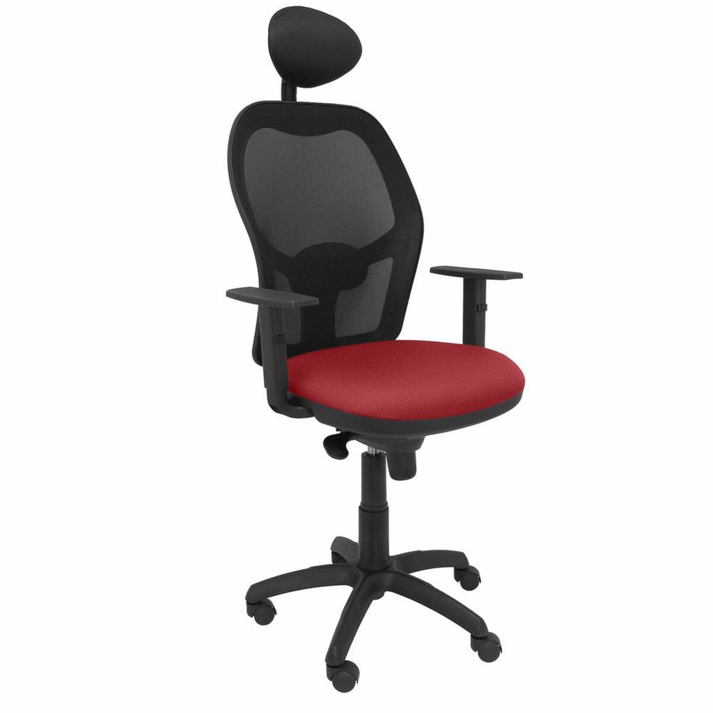 Office Chair with Headrest Jorquera Piqueras y Crespo ALI933C Red Maroon