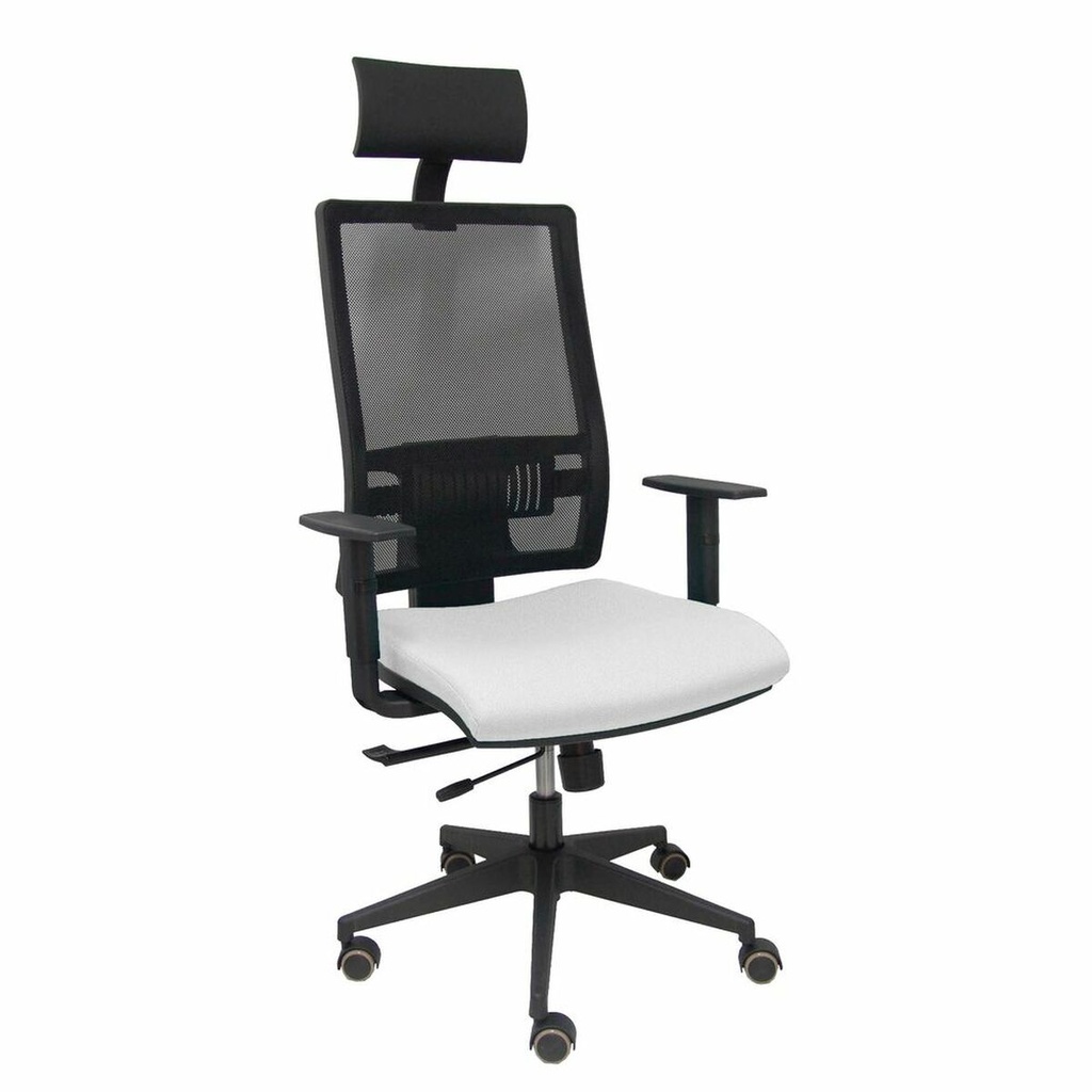 Silla de Oficina con Cabecero Piqueras y Crespo B10CRPC Blanco