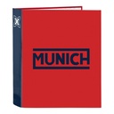 Ring binder Munich Supra Red A4 (40 mm)