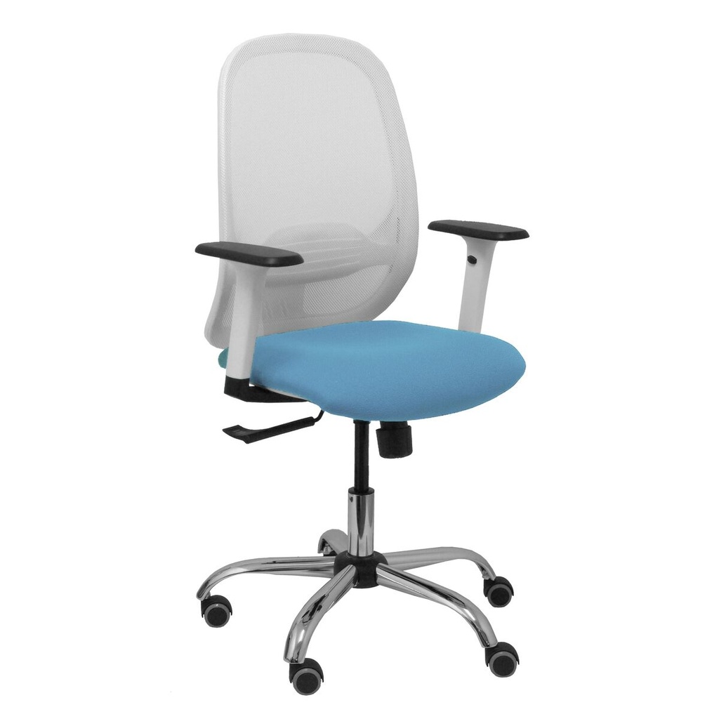 Silla de Oficina Piqueras y Crespo 354CRRP Azul Blanco Azul cielo