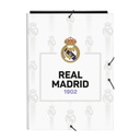 Folder Real Madrid C.F. Black White A4 (26 x 33.5 x 2.5 cm)