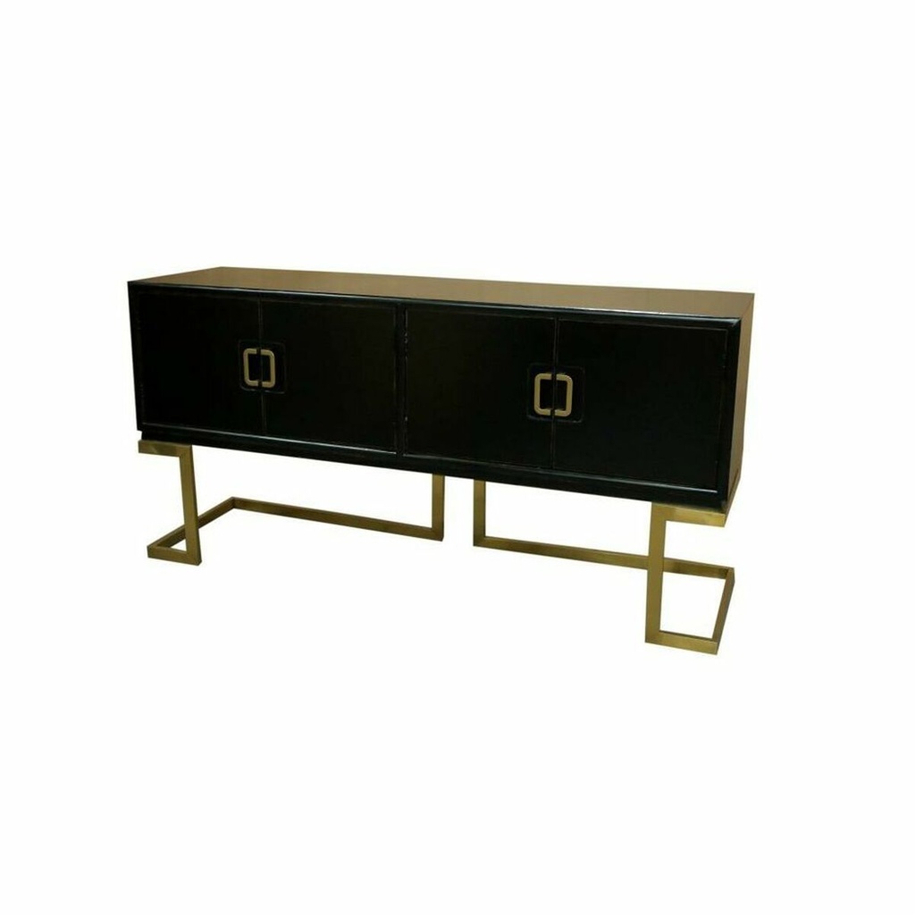 Sideboard DKD Home Decor Black Bronze Golden Metal Poplar 180 x 50 x 90 cm