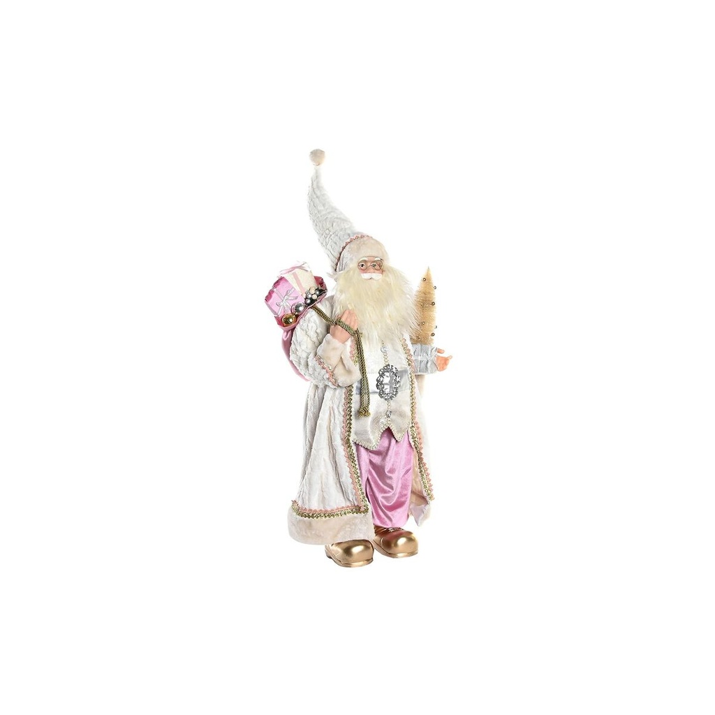 Figura Decorativa DKD Home Decor Papá Noel Poliéster PVC (45 x 34 x 83 cm)