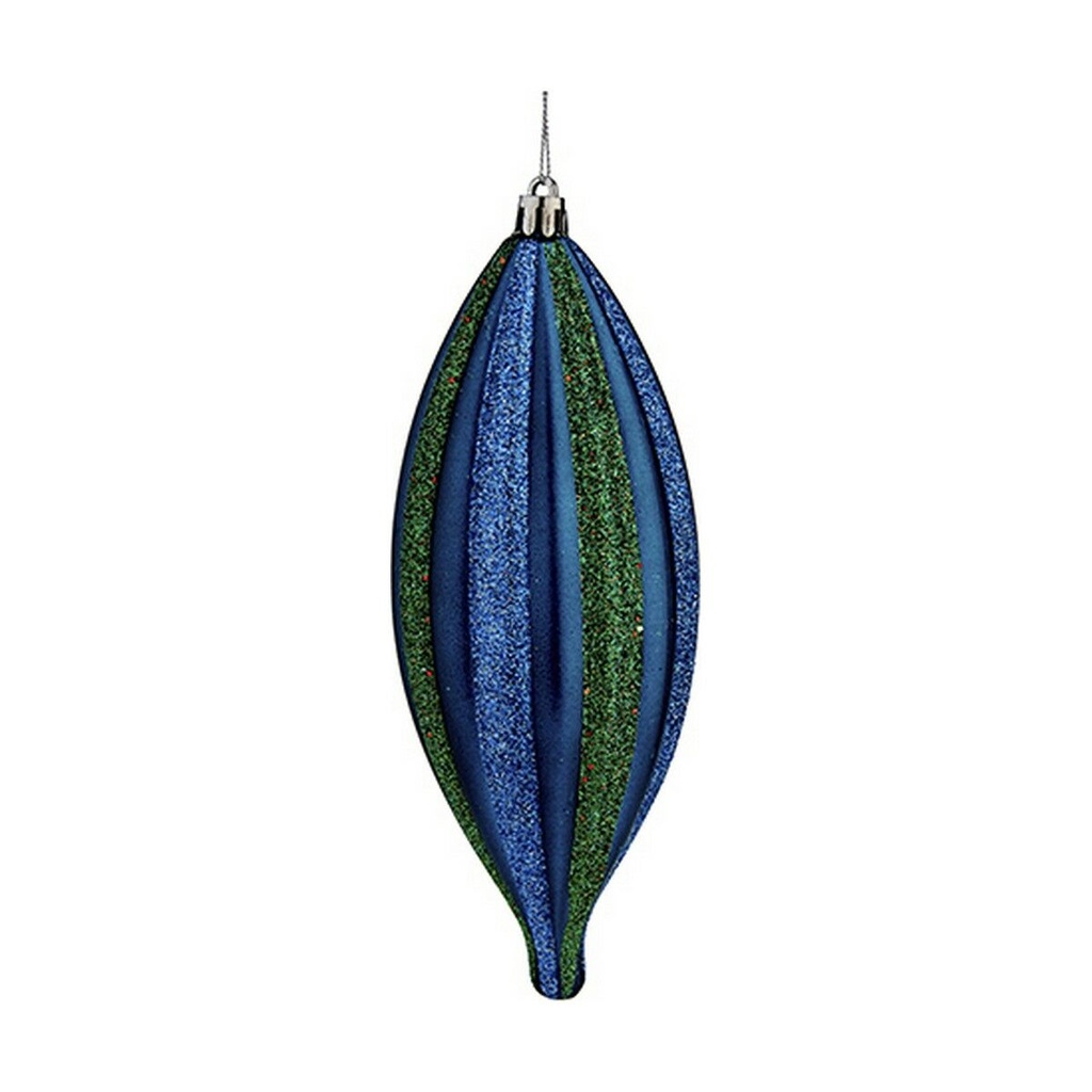 Adorno Navideño Krist+ 00907 Azul Verde PVC 8,5 x 3,5 x 19 cm Alargado
