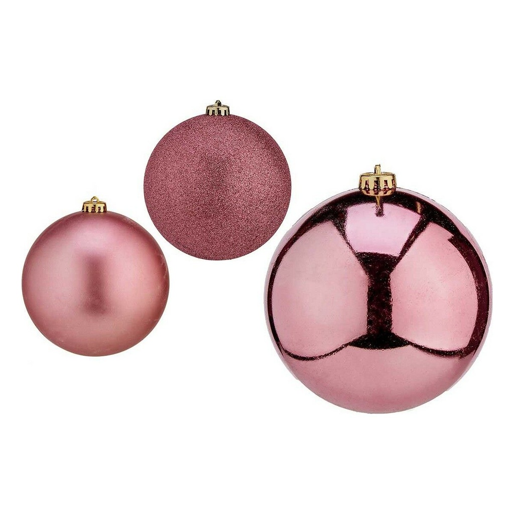 Bolas de Navidad Krist+ 00739 Rosa PVC Ø 10 cm 6 Unidades